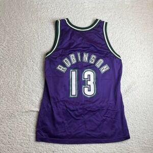 Vintage champion Milwaukee bucks men's purple Glenn Robinson jersey NBA‎ 90s 44